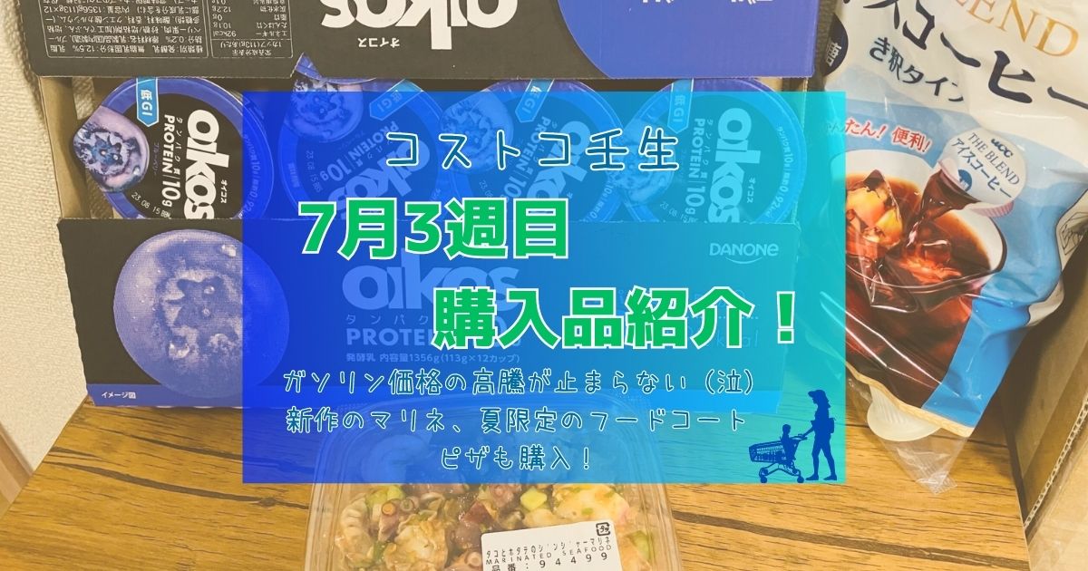 コストコ壬生7月3週目購入紹介　アイキャッチ